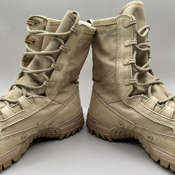 Nike SFB Field 8" Tactical Boot Desert Khaki Suede Canvas 631371-220 Mens Sz 7 - Picture 5 of 9